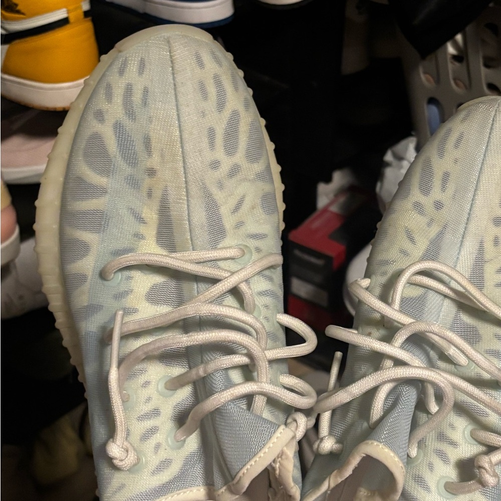 adidas Athletic Shoes in Light Blue and White